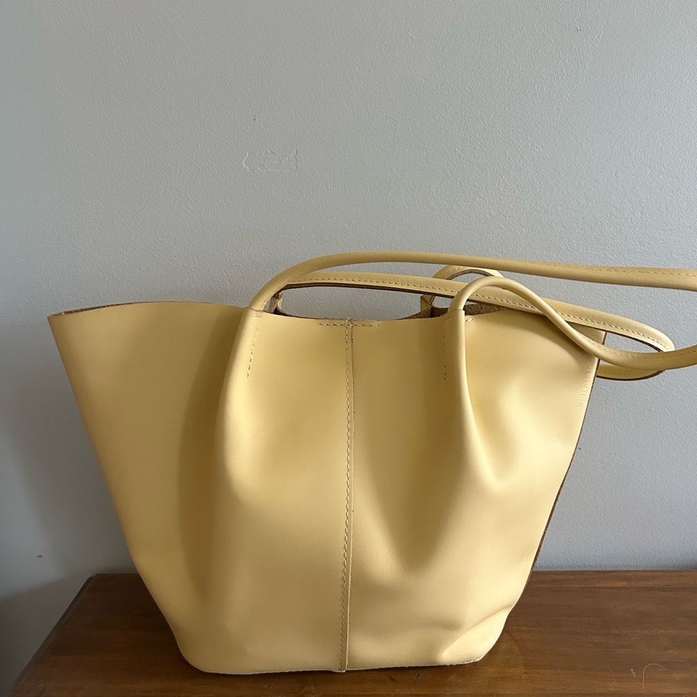 Portland Leather Yellow Tote Bag